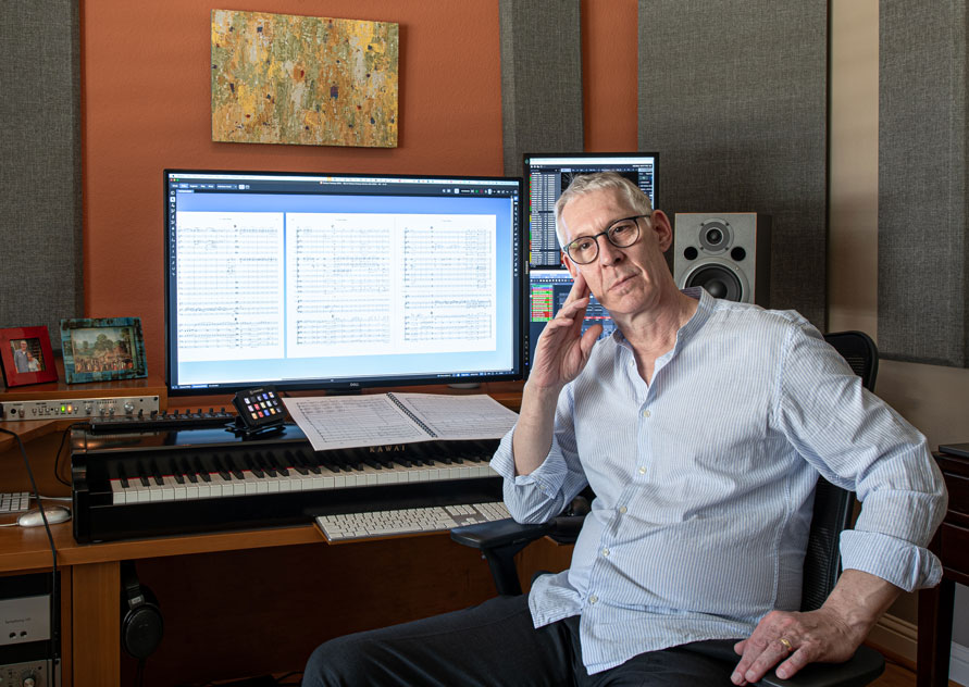 Andrew Grainger in his studio